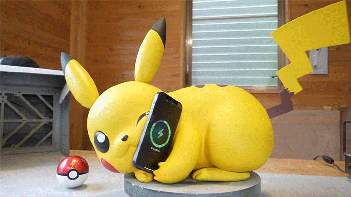 This Hand-Sculpted Pikachu Is the Wireless iPhone Charger of My Dreams