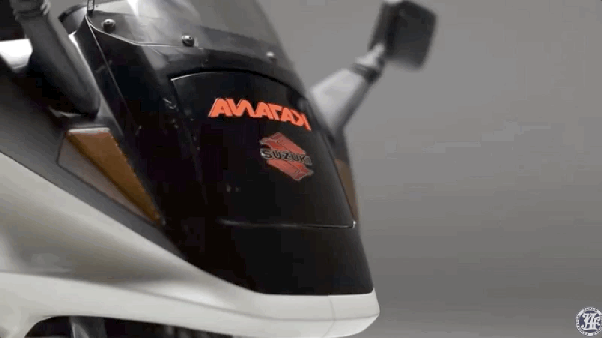 Suzuki Produced A Rad Futuristic Motorbike With A Pop-Up Headlight