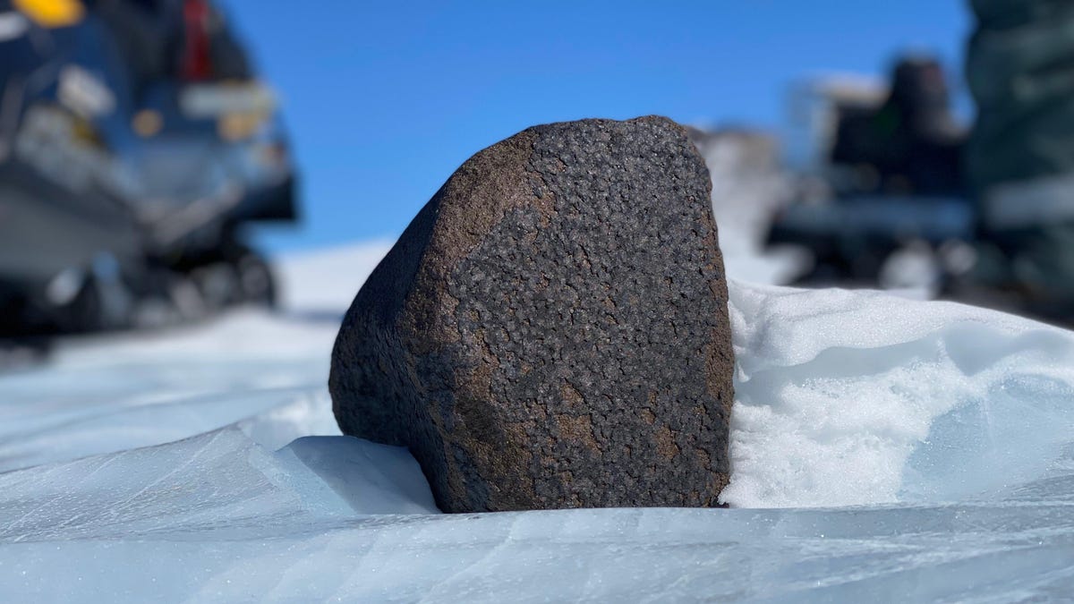 Meteoritenjäger finden in der Antarktis einen 17 Pfund schweren Weltraumfelsen