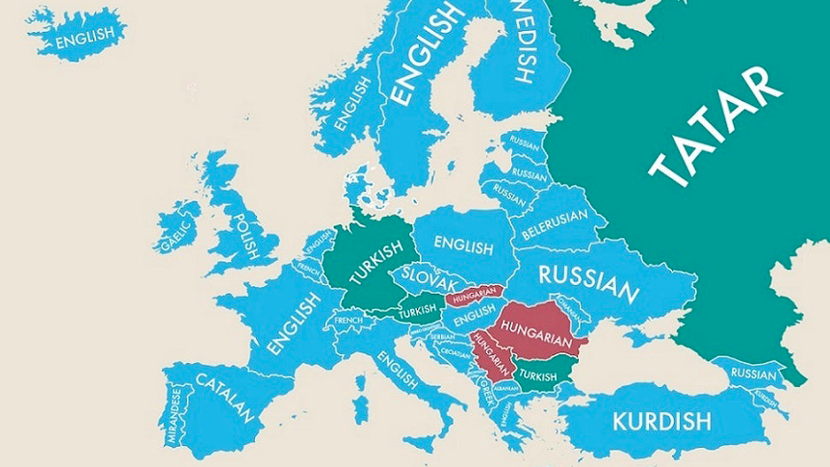 El segundo idioma más hablado en cada país