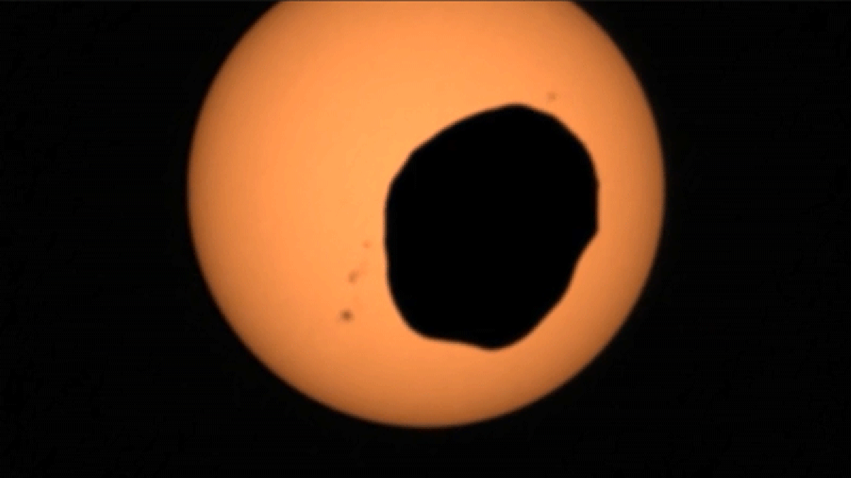 El perseverante rover de la NASA capturó un eclipse solar en Marte