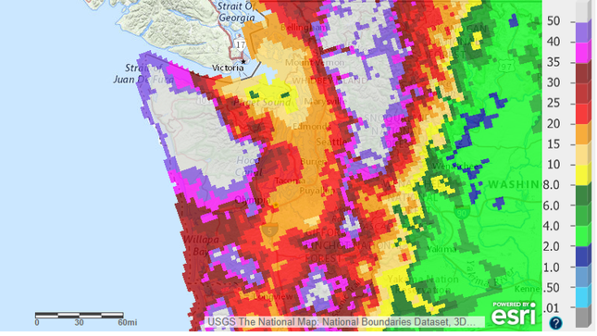 This Map Shows the Pacific Northwest's Nightmare November Rain Totals