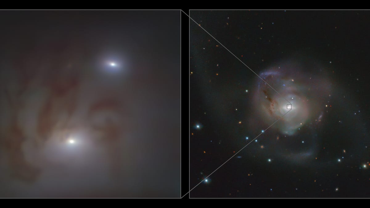 Photo of Les astronomes repèrent deux trous noirs supermassifs sur une trajectoire de collision
