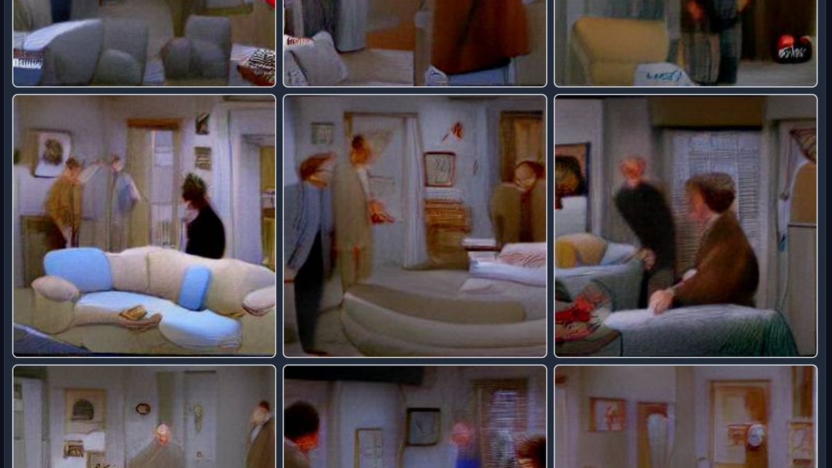 11 obras de arte de Dall-E AI con temática de Nightmarish Seinfeld