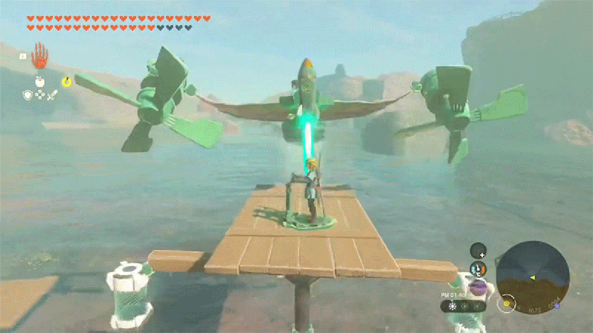 Mira volar un avión a control remoto de ‘Zelda Tears of the Kingdom’