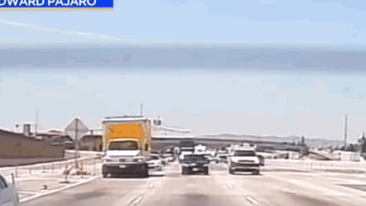 Plane Drops From the Sky and Crashes Into Traffic In California