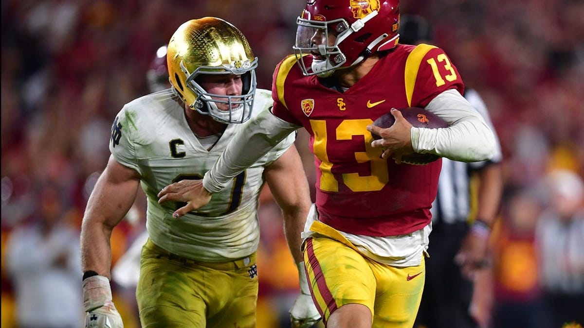 USC QB Caleb Williams on 