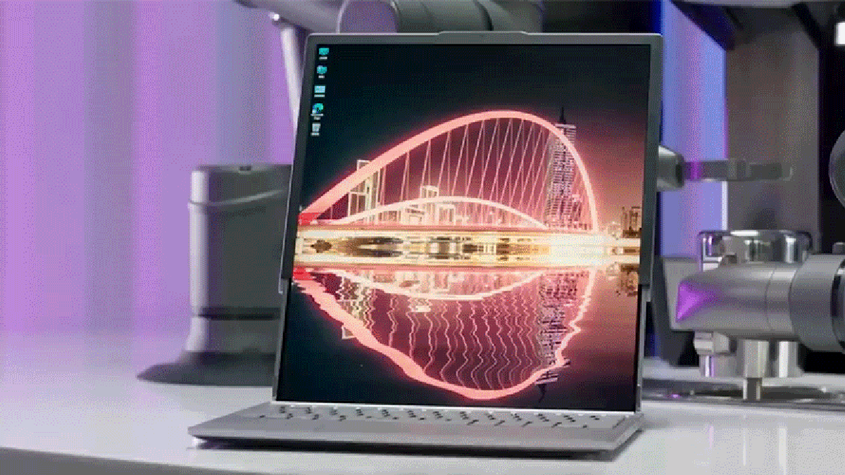 Lenovo's Prototype Laptop Has a Growing Screen That Doubles in Height