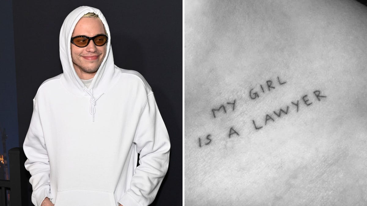 Pete Davidson covered up another Ariana Grande tattoo with the most savage  word  PopBuzz