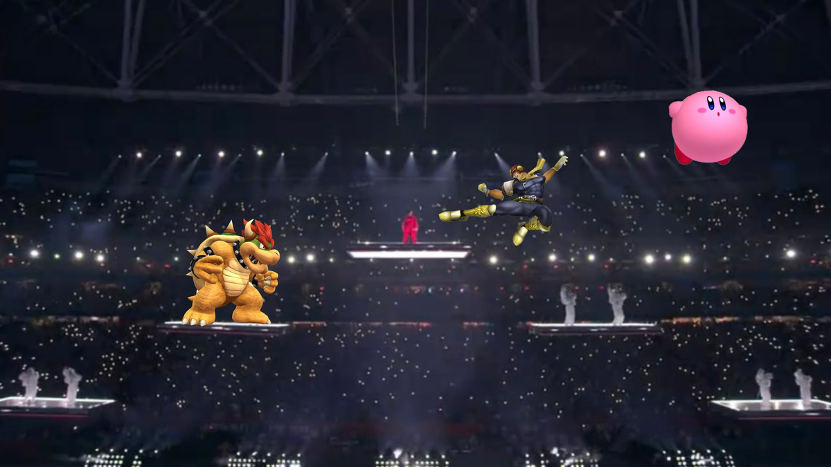 El espectáculo de medio tiempo del Super Bowl de Rihanna se parecía a Smash Bros.
