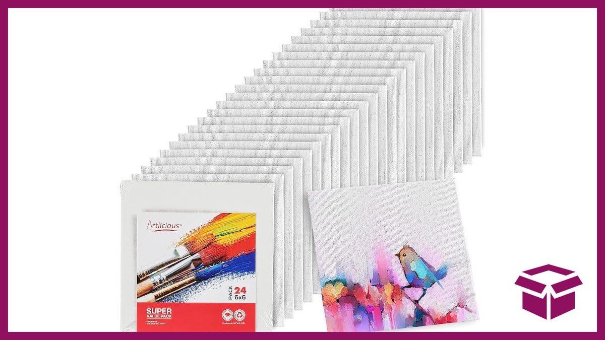 Save Yourself 47% On This 12-Pack Of Art Canvases And Get Painting