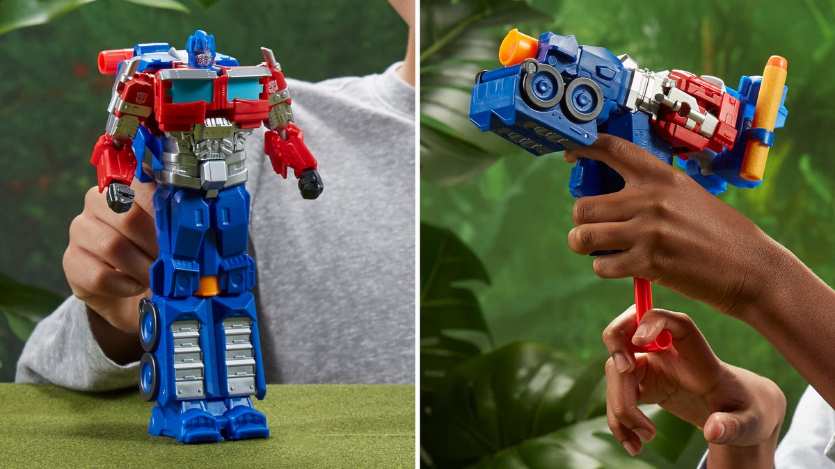 Transformers' Optimus Can Now Turn Into Nerf Blaster