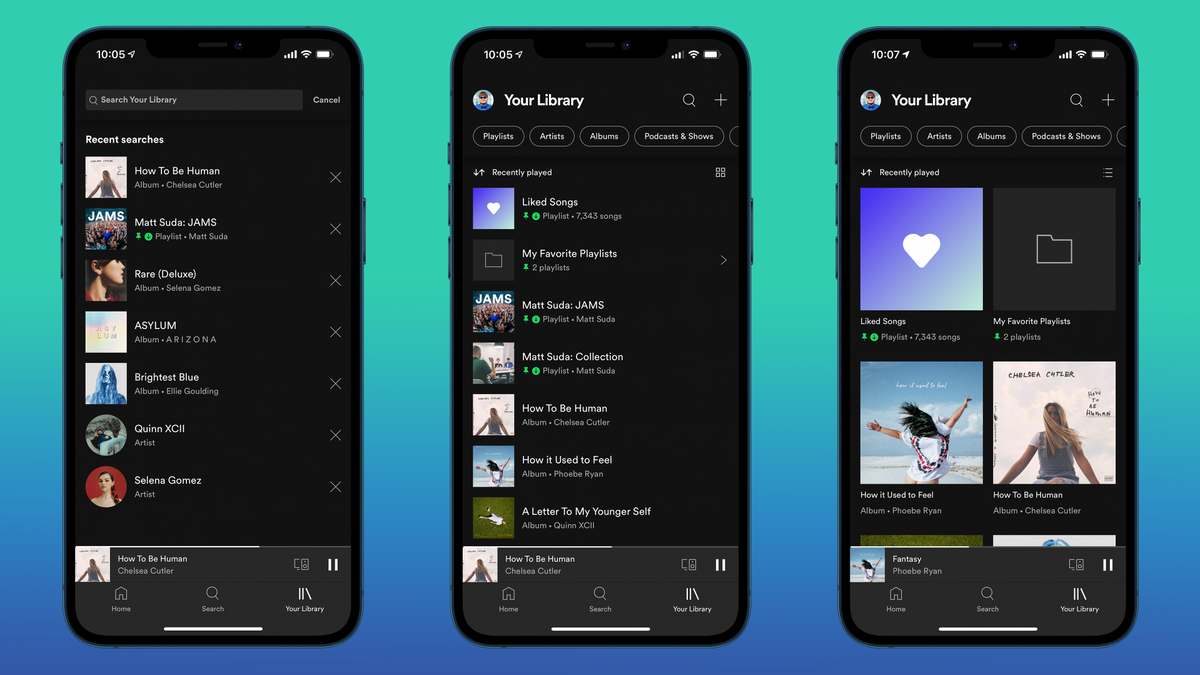 spotify add songs to library