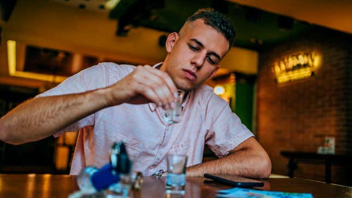 Blackout Drunk Man Reasons That More Alcohol Could Only Make Him Feel