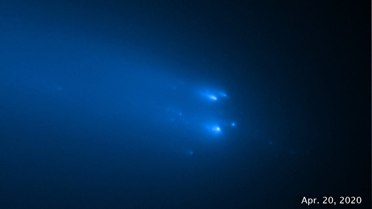 Los físicos obtienen una vista única de un cometa devastador