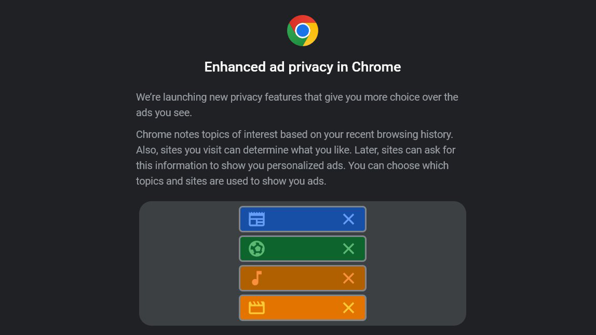 3 mil millones de usuarios de Chrome verán esta ventana emergente de Sandbox de privacidad