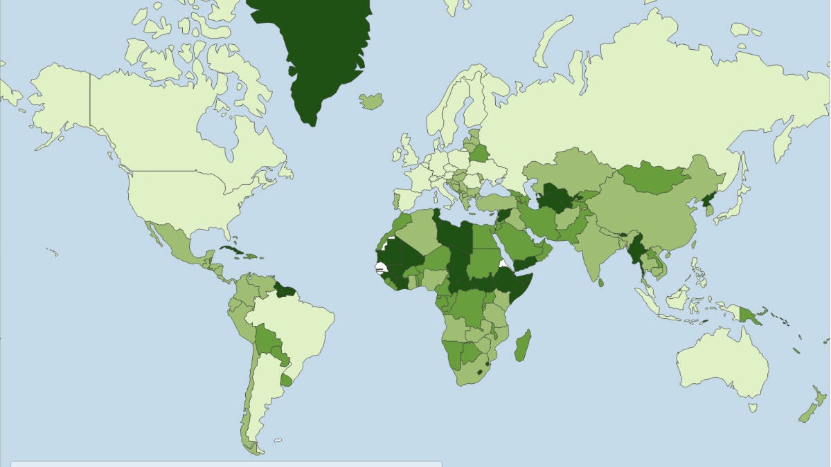 These countries are at the greatest risk of an blackout