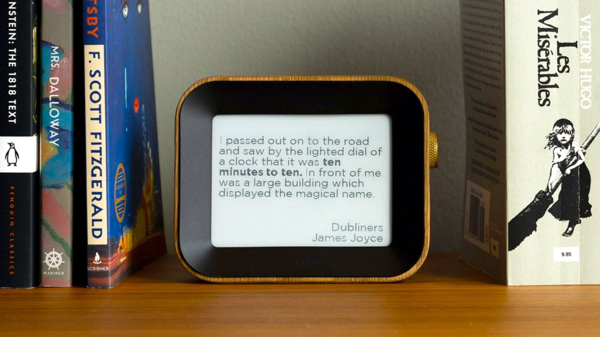'Author Clock' Tells Time Using Book Quotes That Mention the Time of Day