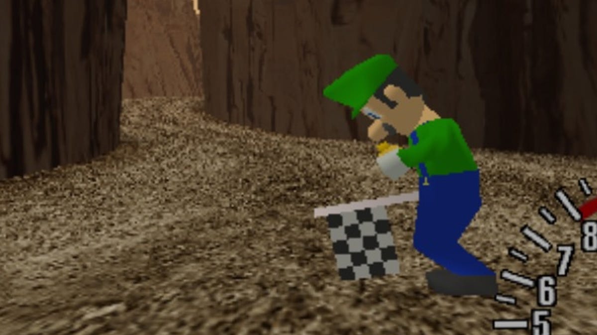 Luigi bol nájdený v závodnej hre Dreamcast