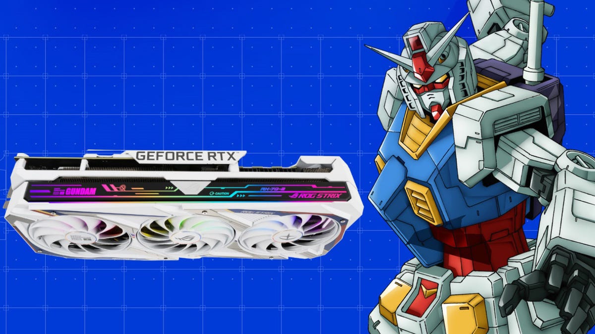 Retos „Gundam“ vaizdo plokštės, iššvaistytos kriptovaliutų kasyboje