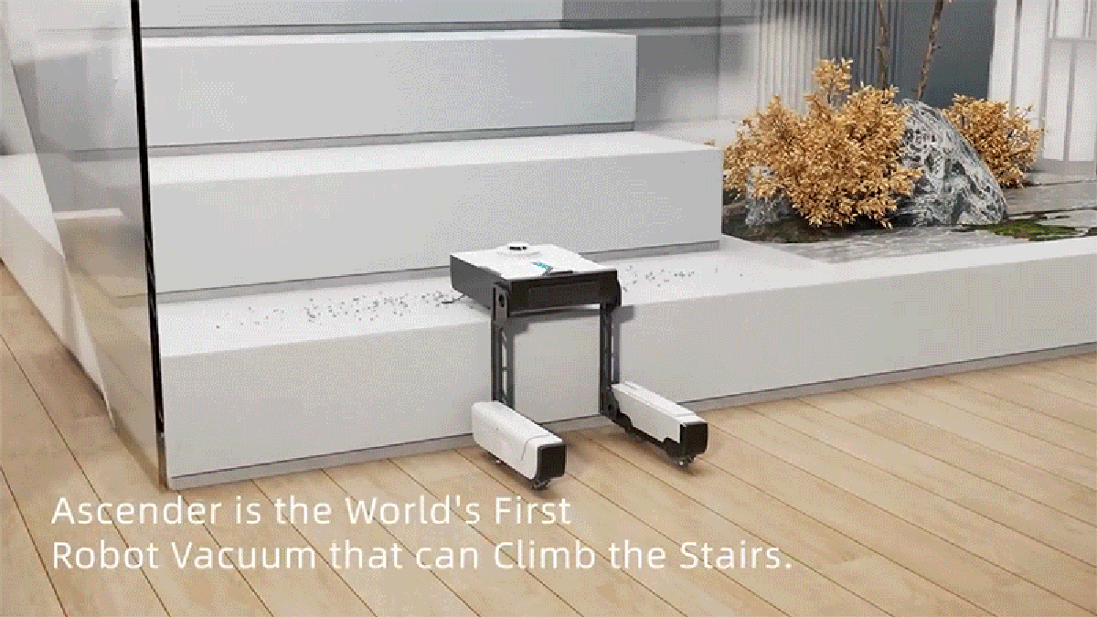 First Robot Vacuum That Can Climb and Clean Stairs Looks Great