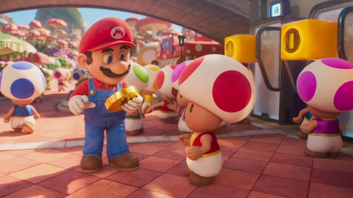 Mario Heads to the Mushroom Kingdom In the First Super Mario Bros. Movie Clip thumbnail
