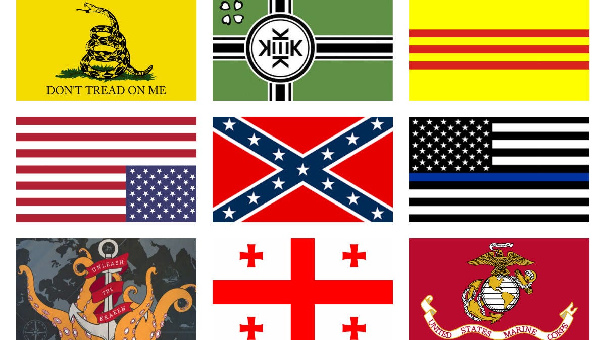 variation of american flag