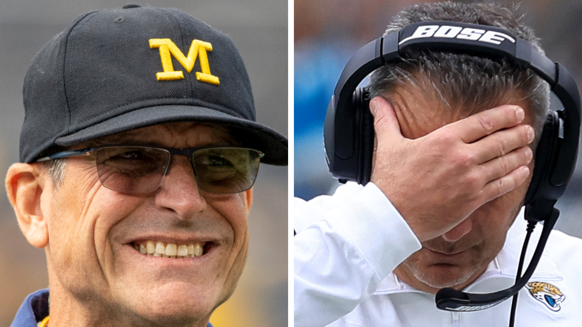 Jim Harbaugh told us how Urban Meyer’s tenure with the Jacksonville Jaguars woul..