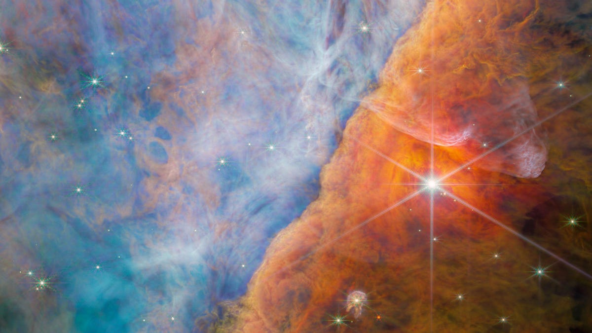 Webb Image revela uma molécula de carbono em um sistema estelar distante