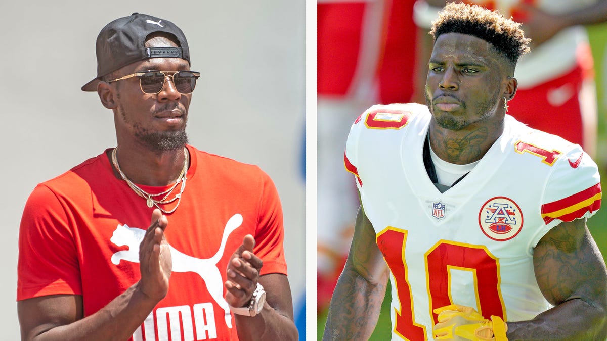 I hope Tyreek Hill accepts Usain Bolt's challenge... and gets smoked