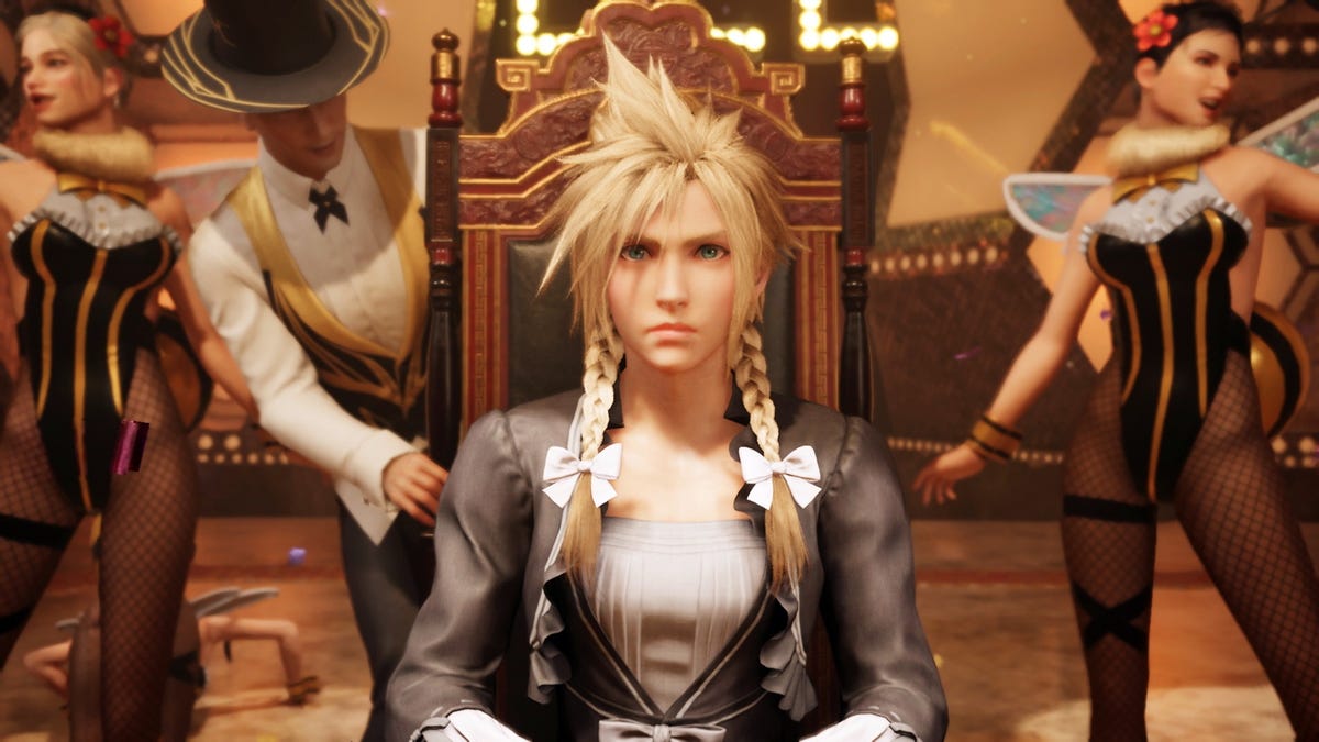Cloud Looks Stunning In A Dress In These FF7 Remake PC Mods