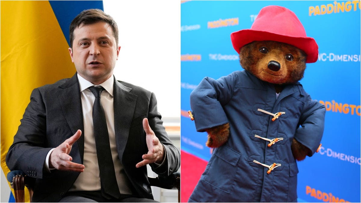 Ukraine President Volodymyr Zelensky voiced Paddington the Bear