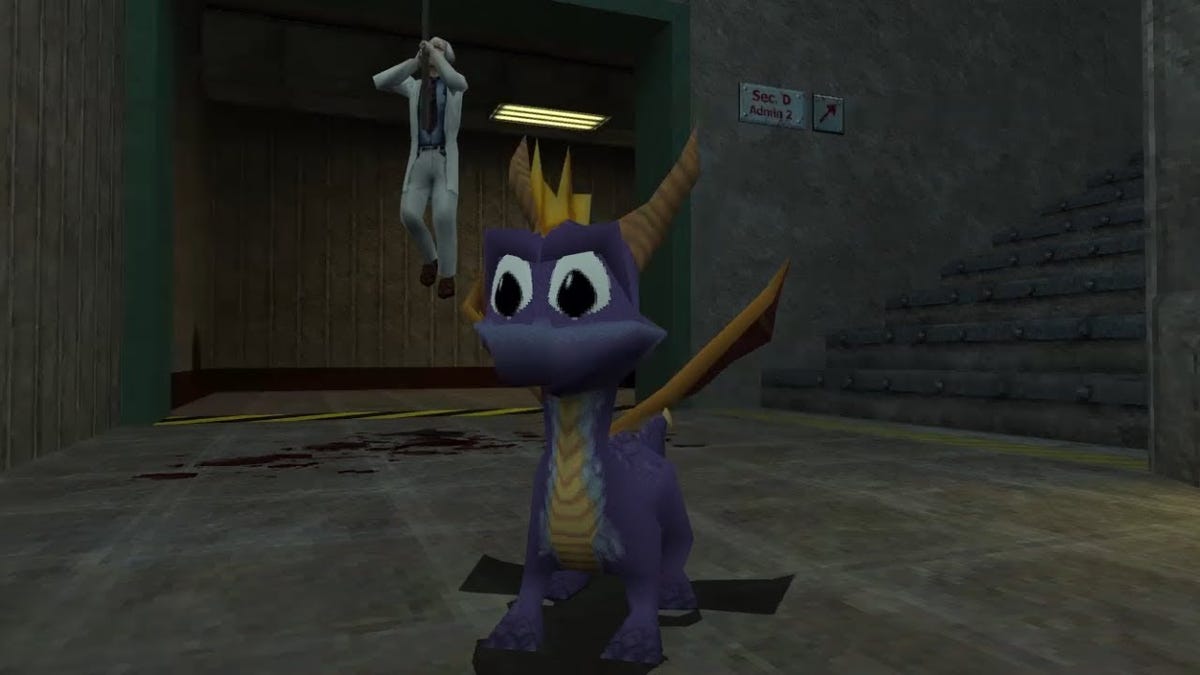 Half-Life Mod Ditches Gordon For Spyro The Dragon thumbnail