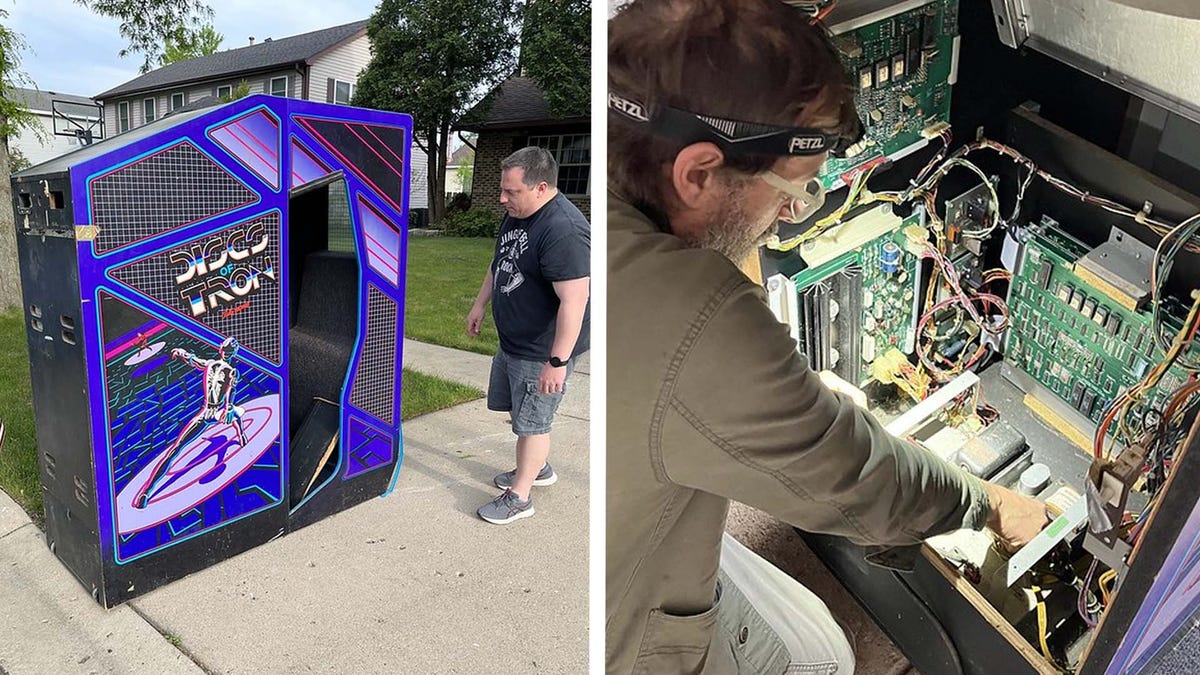 An extremely rare ,000 arcade machine saved from dump