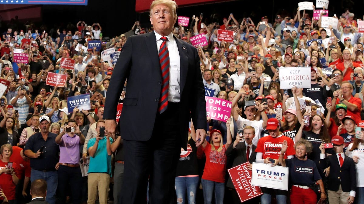 Trump's midterm elections MAGA rally schedule, mapped