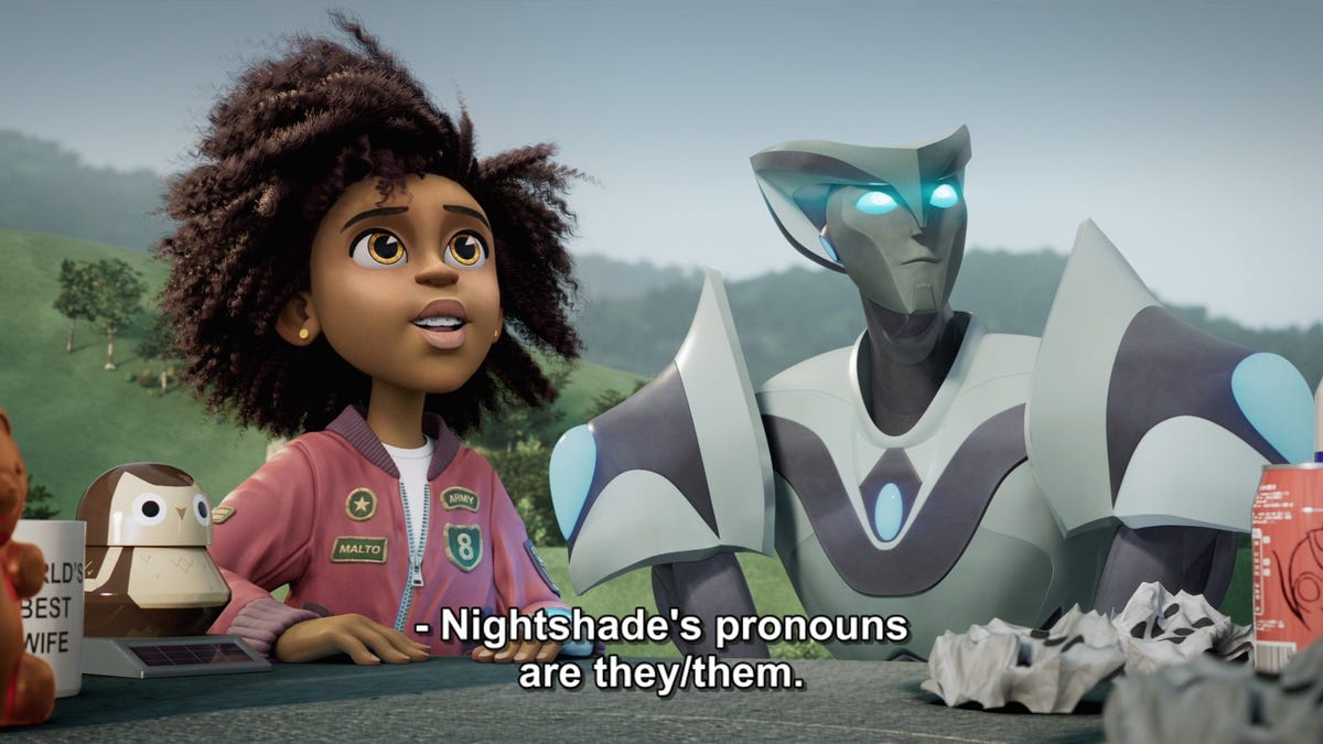Nightshade, First Nonbinary Transformer, Debuts In Earthspark
