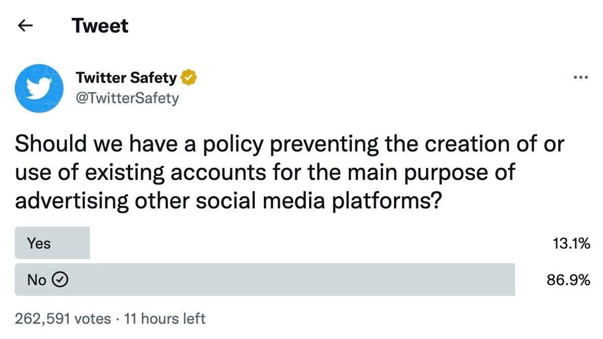 Twitter revierte el curso sobre la prohibición de enlaces externos a redes sociales