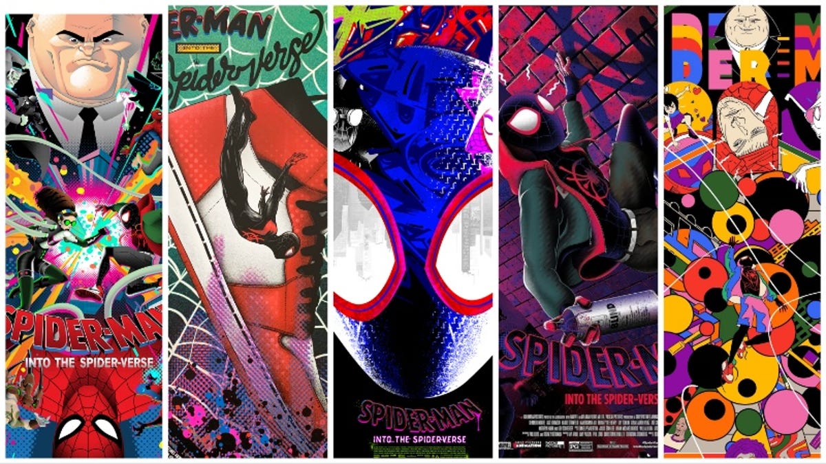 Posters alternativos de la película Into the Spider-Verse