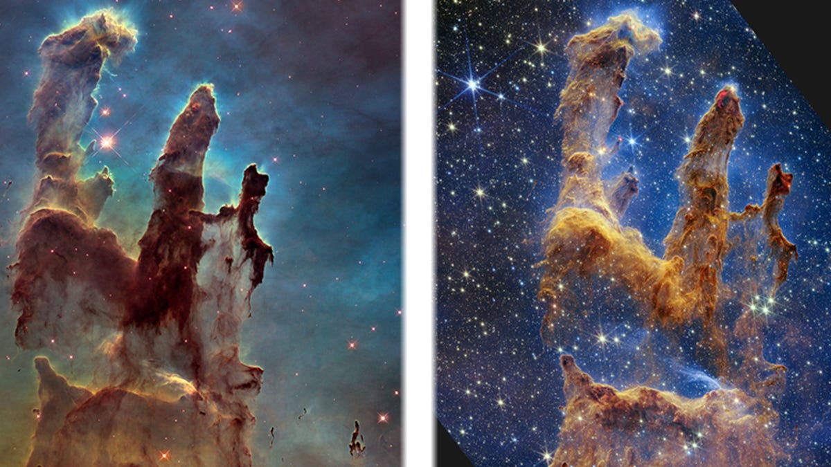 El telescopio Webb captura imágenes de los pilares de la creación
