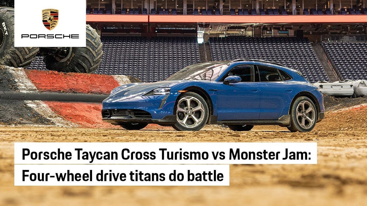 photo of Porsche Pitted a Taycan Cross Turismo Against a Monster Truck image