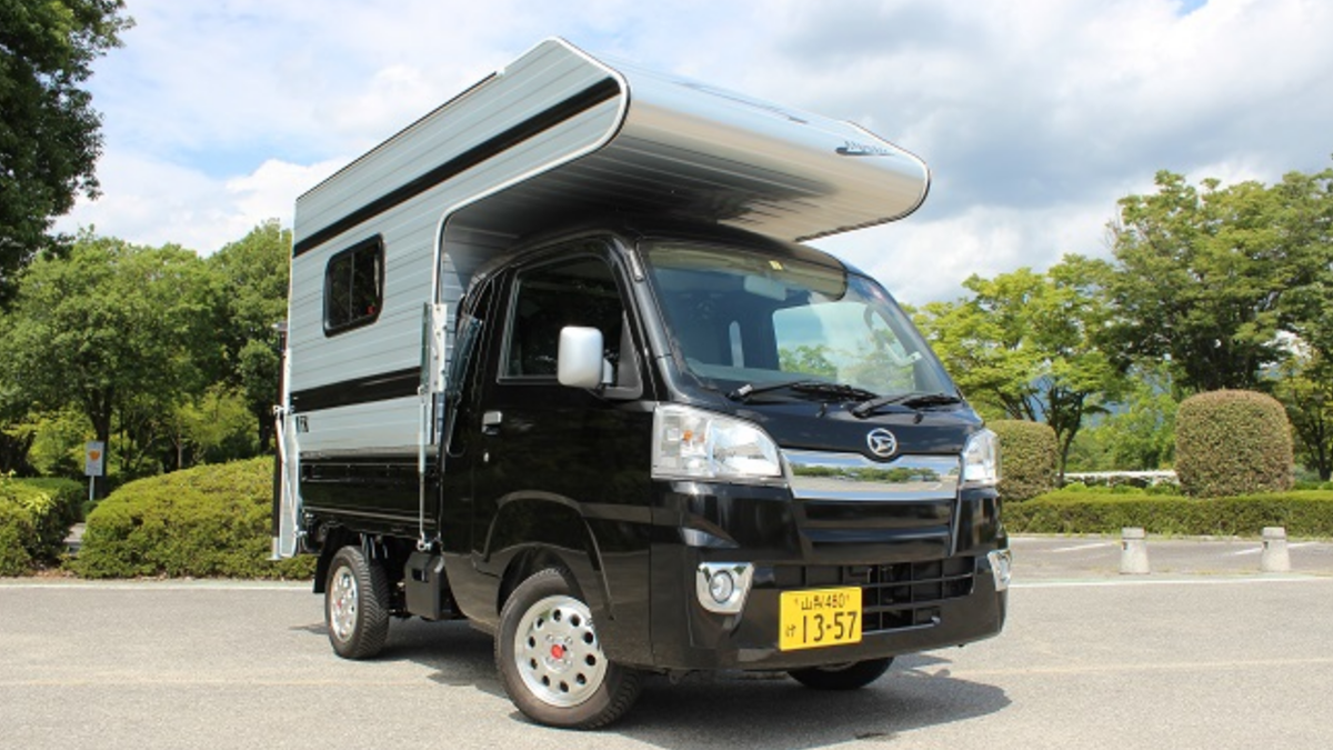Sie können einen winzigen Camper importieren, um Ihren Kei Truck in ein Wohnmobil zu verwandeln