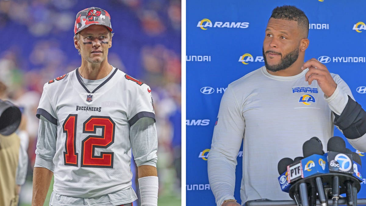 Rams Twitter wilds out over Tom Brady ranking No. 1 in NFL's Top 100 over Aaron  Donald