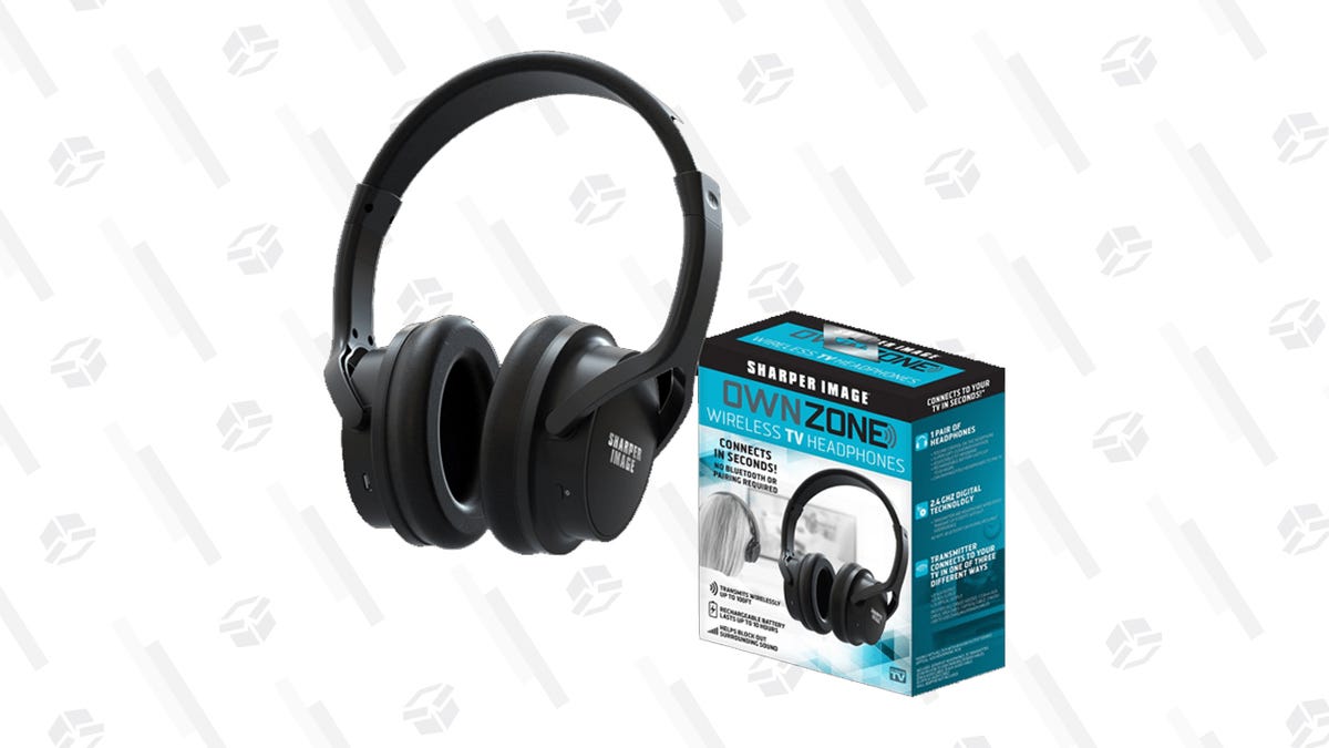Keep It Down With a Pair of Sharper Image Wireless TV Headphones for 25