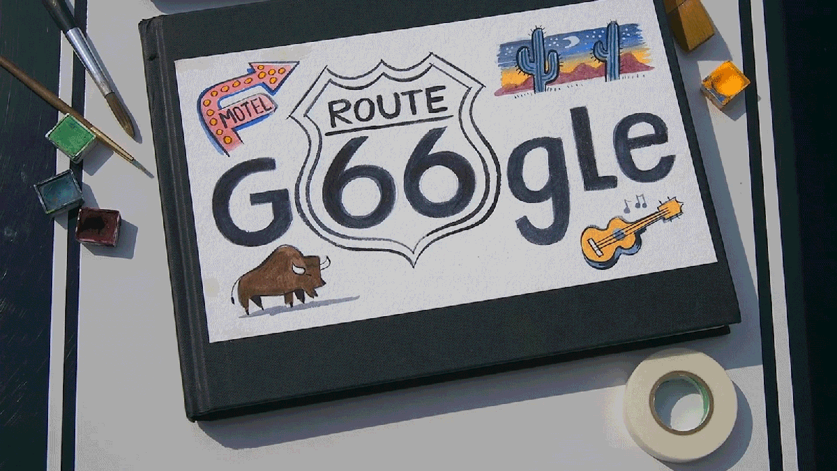 Today’s video Google Doodle is a Route66 love letter