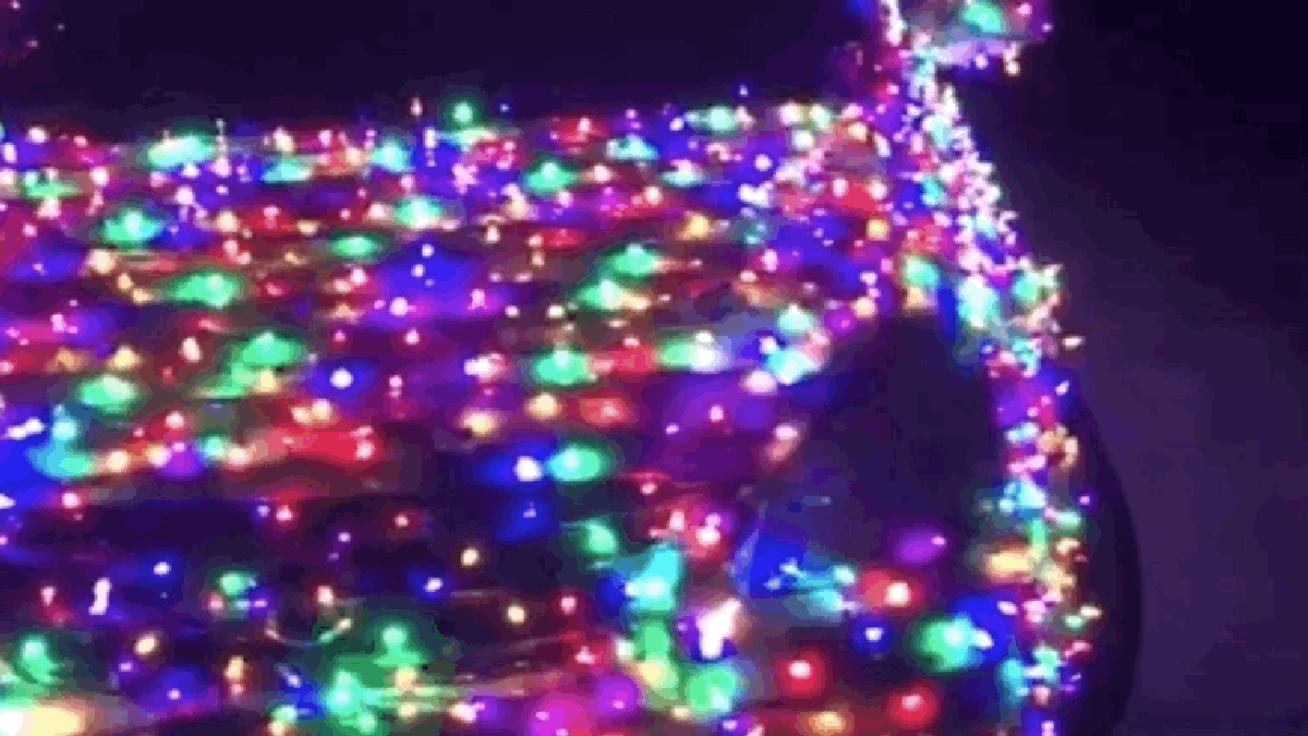California Man Covers Car In 4 000 Christmas Lights Puts The Rest
