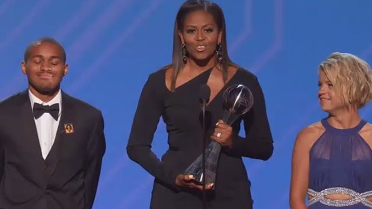 Michelle Obama Honored The Special Olympics Founder Tonight And Its Just Really Nice To See Her 9108