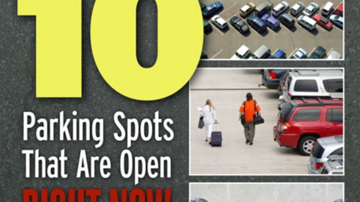 10 Parking Spots That Are Open Right Now If You Hurry
