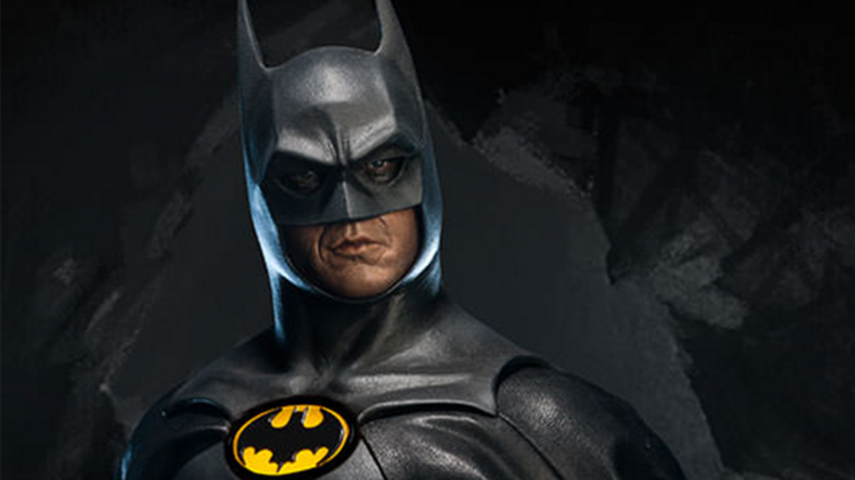 keaton batman statue
