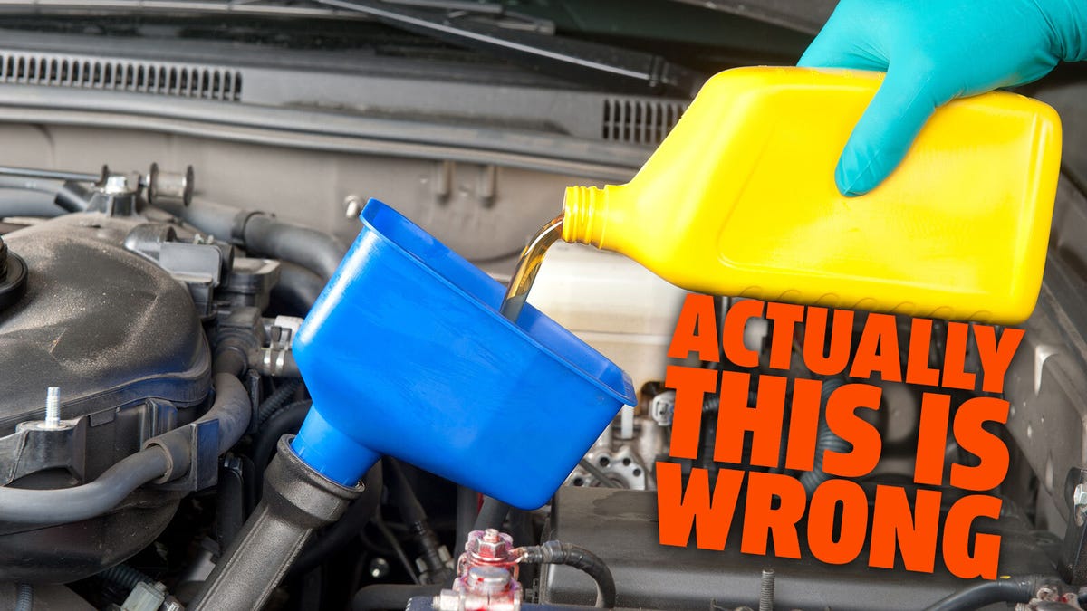 You’re Probably Pouring Your Motor Oil Wrong