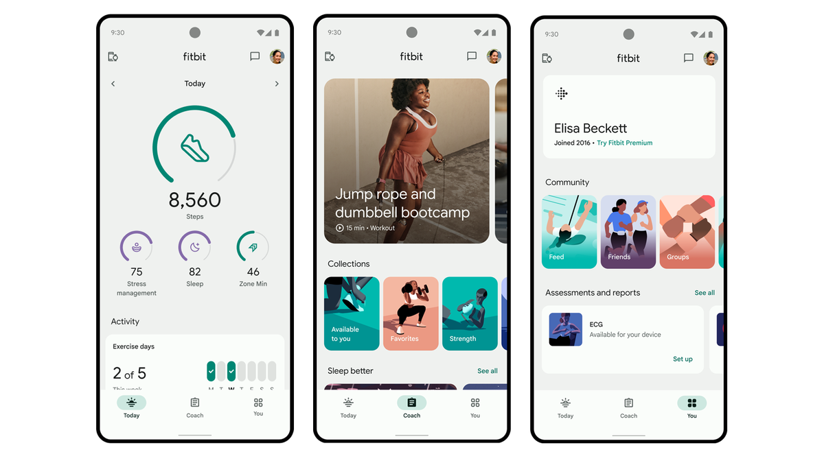 Google Gives Fitbit’s App a Facelift